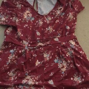 Autumn floral romper